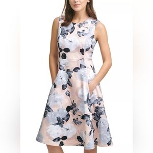Calvin Klein Gorgeous Floral Midi Dress